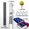 G128 Combo Pack: 20 Ft Telescoping Aluminum Flagpole (Silver) & American and North Carolina Flags 3x5 Ft, Both StormFlyer Series Embroidered 220GSM Spun Polyester | Pole with Flags Included